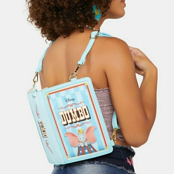Loungefly Disney Dumbo Book Convertible  Backpack/Crossbody Bag NWT - Picture 1 of 16